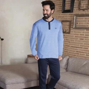 pijama hombre manga larga