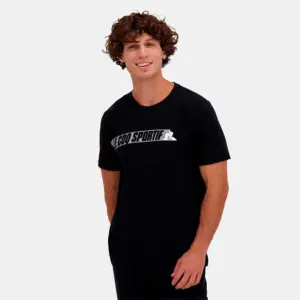 camiseta le coq sportif hombre negra
