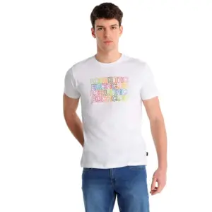 camiseta manga corta blanco