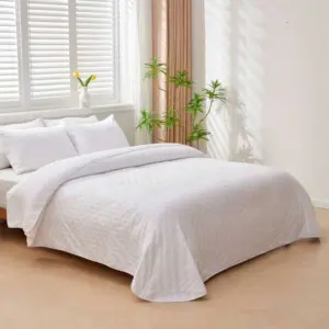 colcha cama blanca