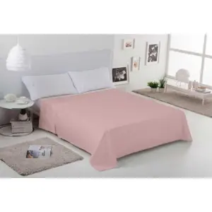 sabana encimera algodon rosa