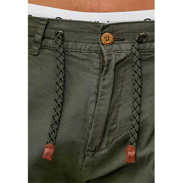 pantalon corto verde militar hombre