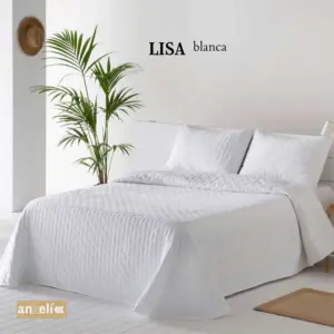 colcha lisa blanca