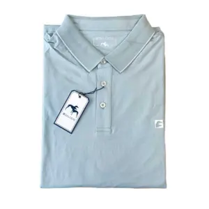 polo hombre verde agua