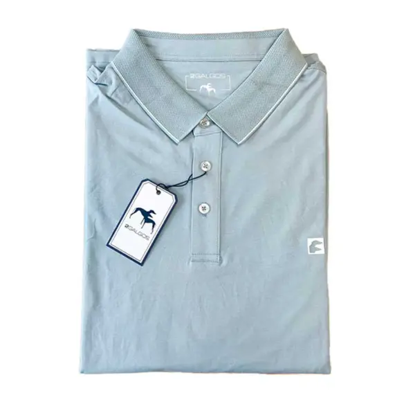 polo hombre verde agua