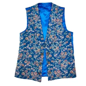 Chaleco Huertano Tapizado Azul 4014