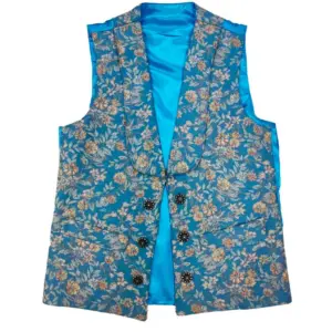 Chaleco Huertano Turquesa Tapizado 4013