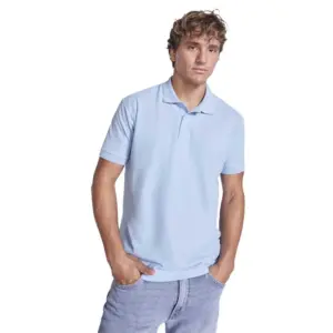 polo manga corta hombre azul