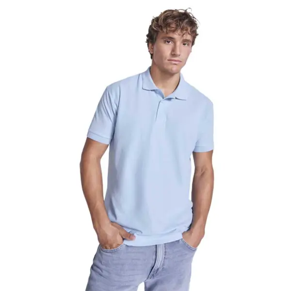 polo manga corta hombre azul