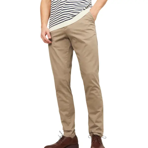 pantalones chinos beige