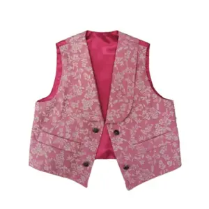 chaleco rosa