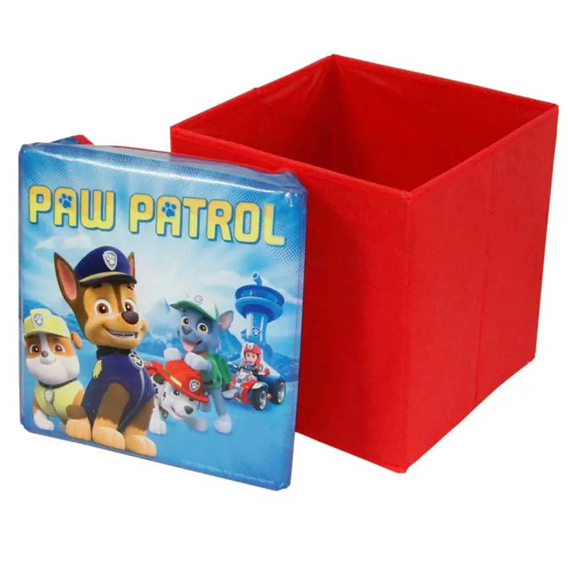 Caja/Asiento De Almacenamiento De Juguetes De La Patrulla Canina Con Tapa