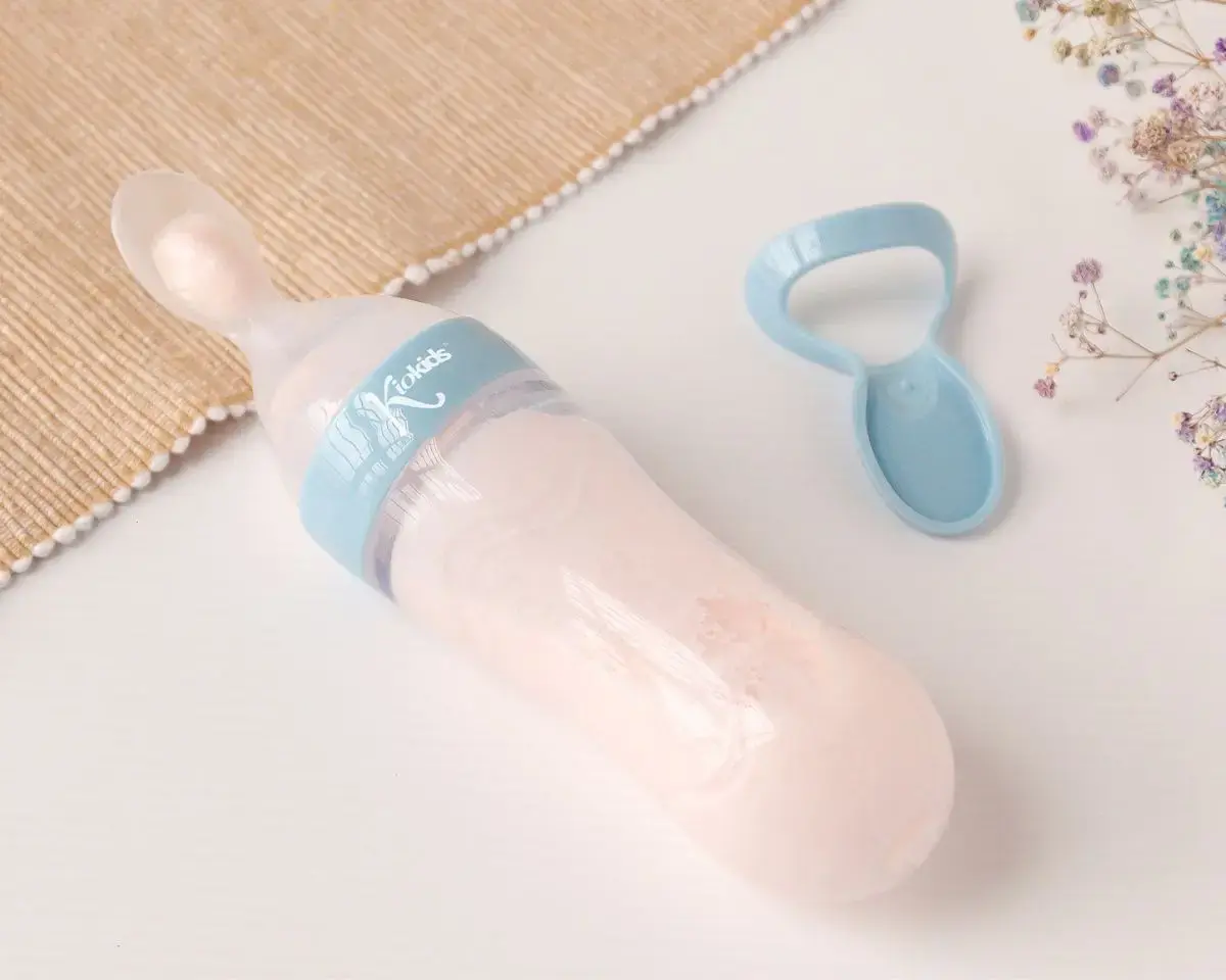 CUCHARA ALIMENTADORA 90ML 3578 AZUL KIOKIDS - Imagen 2